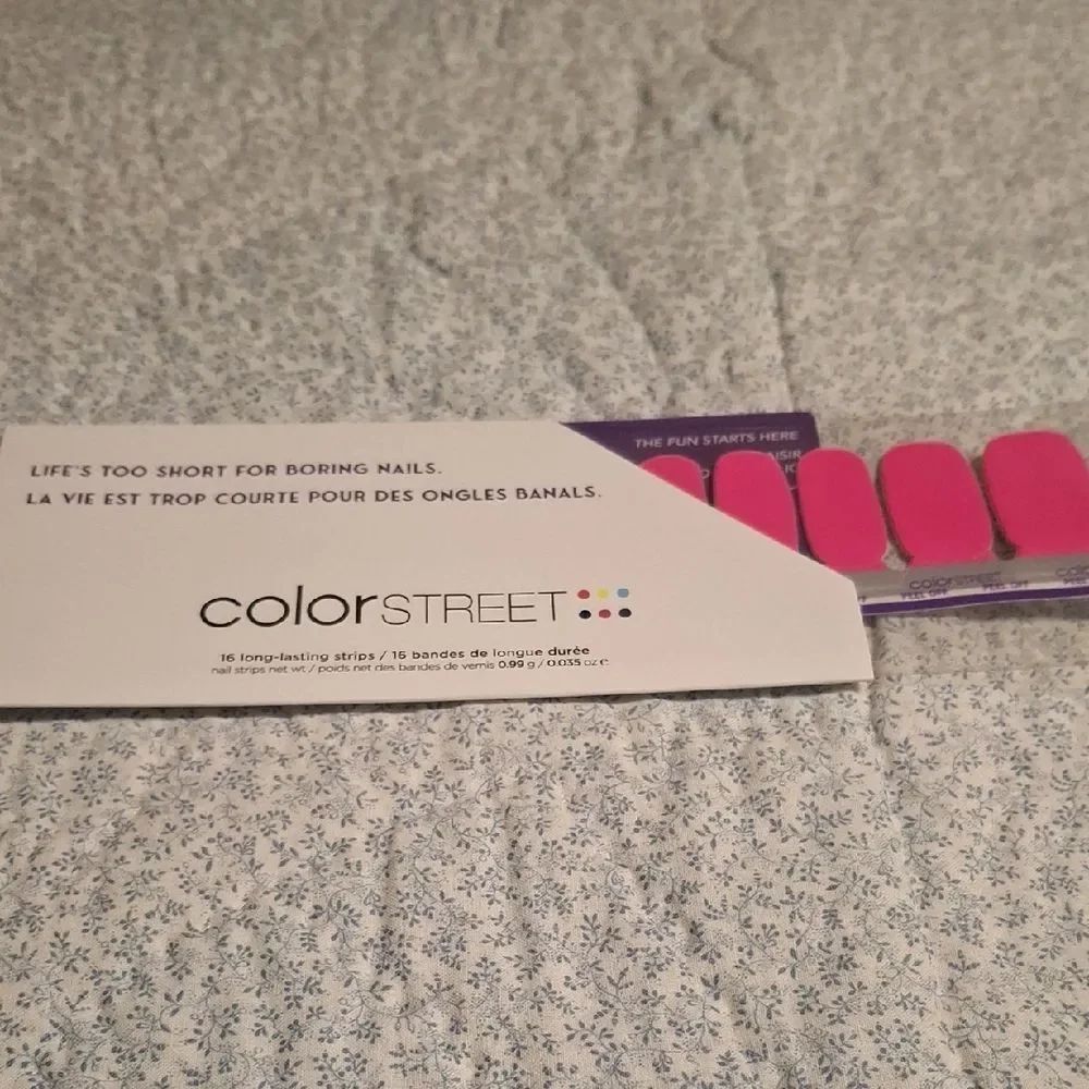 Color Street Bright Pink Nail Strips - Rose Rush
